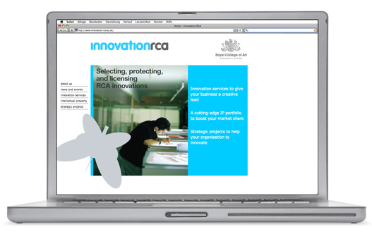 Die Website der Innovation Unit.