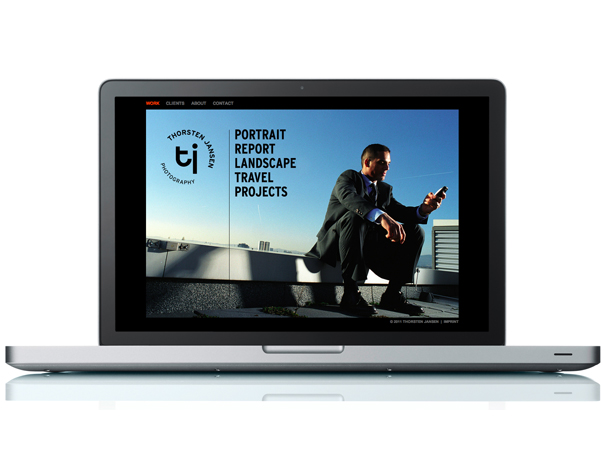 	<p><strong>05 | 06</strong> Erscheinungsbild und Website für den Fotografen Thorsten Jansen</p>